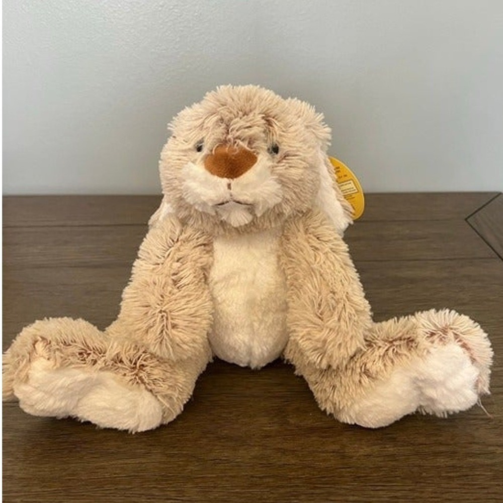 Melissa and Doug Burrow Bunny Rabbit Plush Tan Stuffed Animal Toy NWT